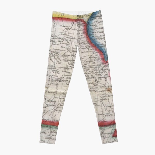 Vintage Map of Missouri (1848) Leggings