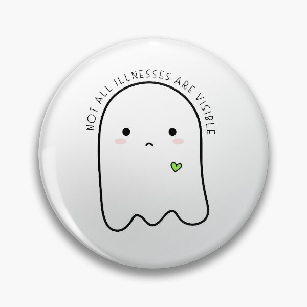 Item preview, Chronic Illness Ghost - 100% of my profits will be donated to my cousin to aid in her fight against lyme disease designed and sold by Ally Ogata.