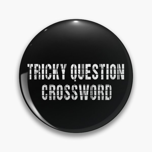 Item preview, Tricky Question Crossword , crossword lover designed and sold by ZAstore.