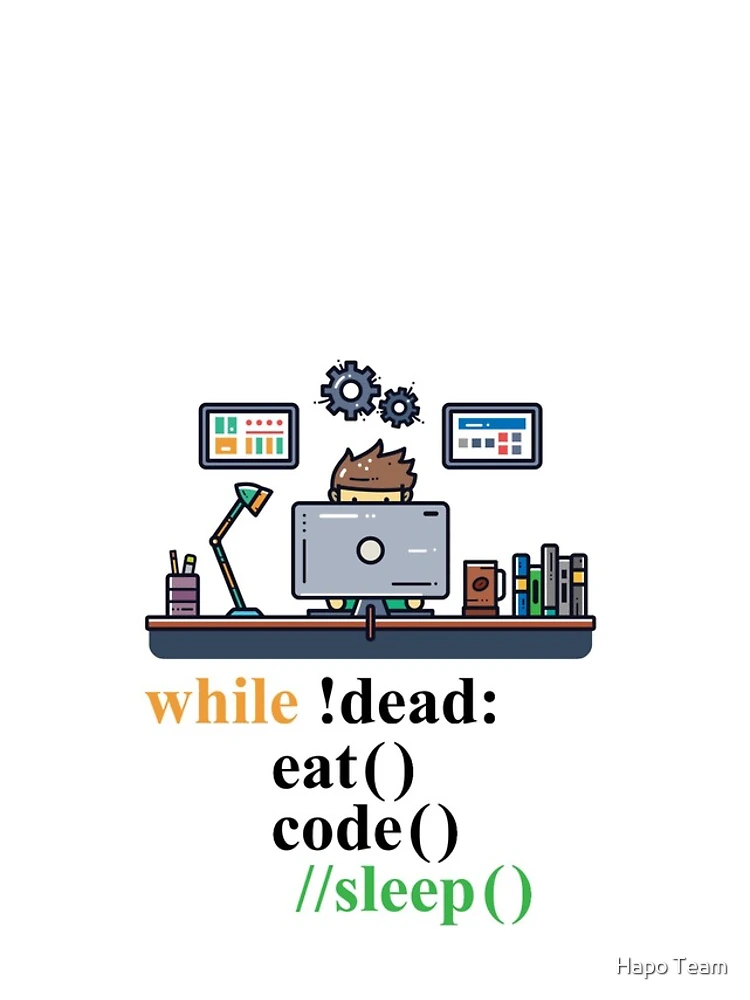 Thumbnail 4 of 4, iPhone Case, Computer Science Python Programmer Eat Code Sleep designed and sold by Hapo Team.