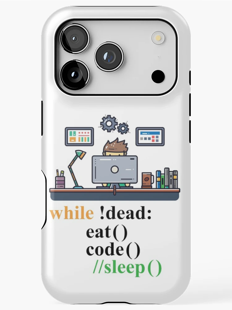 Thumbnail 1 of 4, iPhone Case, Computer Science Python Programmer Eat Code Sleep designed and sold by Hapo Team.