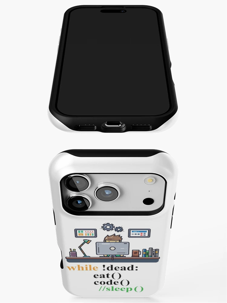 Thumbnail 3 of 4, iPhone Case, Computer Science Python Programmer Eat Code Sleep designed and sold by Hapo Team.