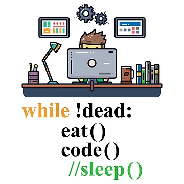 Artwork thumbnail, Computer Science Python Programmer Eat Code Sleep by Hapo Team