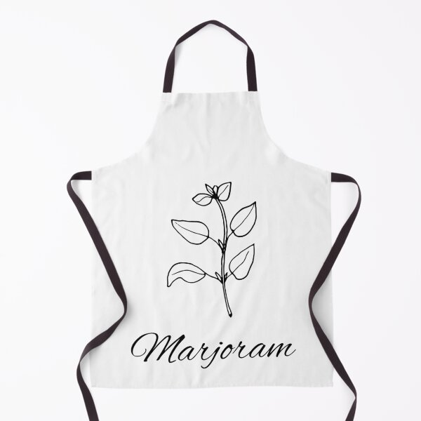 Item preview, Marjoram, flower, floral, herbs, kitchen art, plant, linear art, linear herbs designed and sold by BONBcreative.