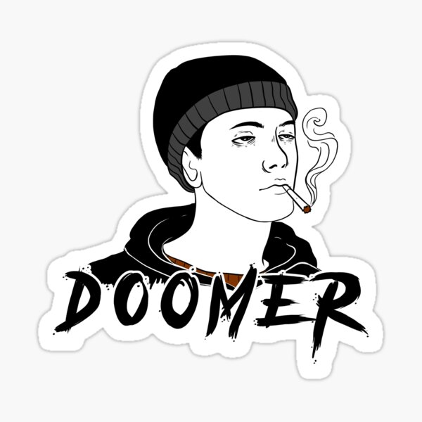 Doomer Girl Meme Sticker - Liberty Maniacs