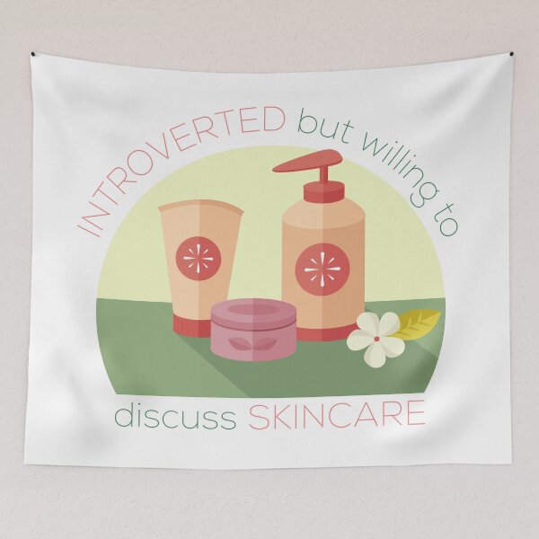 Item preview, Simple Introverted But Willing To Discuss Skincare designed and sold by casualism.