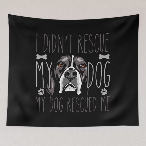 Item preview, i didn't rescue my dog my dog rescued me, Gift idea for Pointer owner, Slim Fit T-Shirt designed and sold by ayotees.