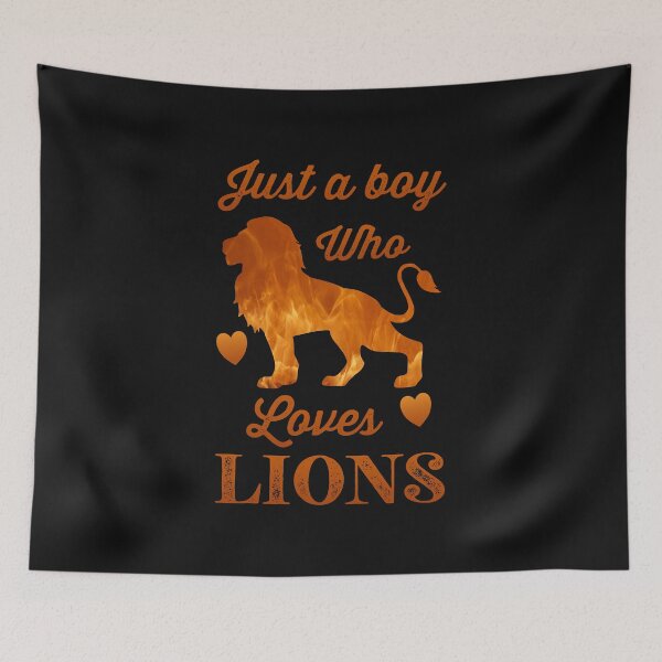 Item preview, Just A Boy Who Loves Lions Essential Shirt designed and sold by Love2MakeArt.