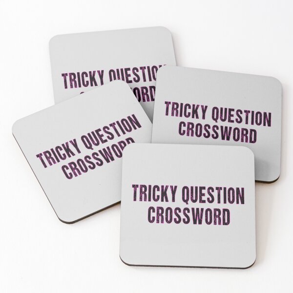 Item preview, Tricky Question Crossword , crossword lover designed and sold by ZAstore.