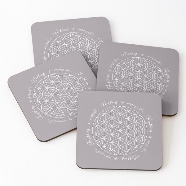 Item preview, Nothing is impossible with the Flower of Life (Light Mauve) designed and sold by squishyrainbow.