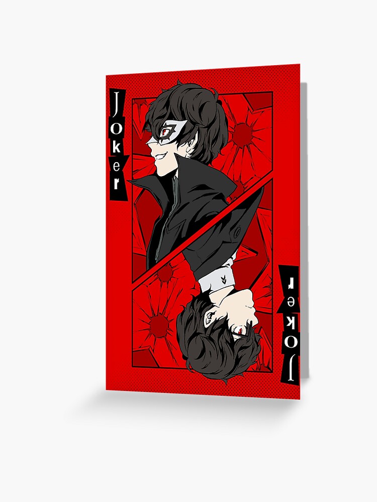 Persona 5 Joker Card Greeting Card by KOSCs