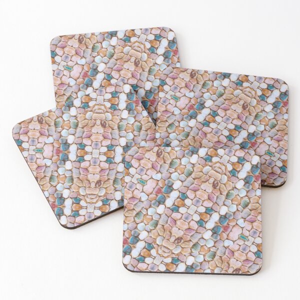Item preview, Rounded Stones Print Motif designed and sold by DFLC Prints.