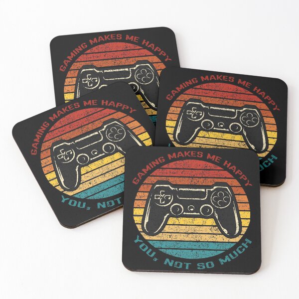 Item preview, Gaming Makes Me Happy, You Not So Much Funny Retro Vintage Sunset Gamer Design designed and sold by up4tee.