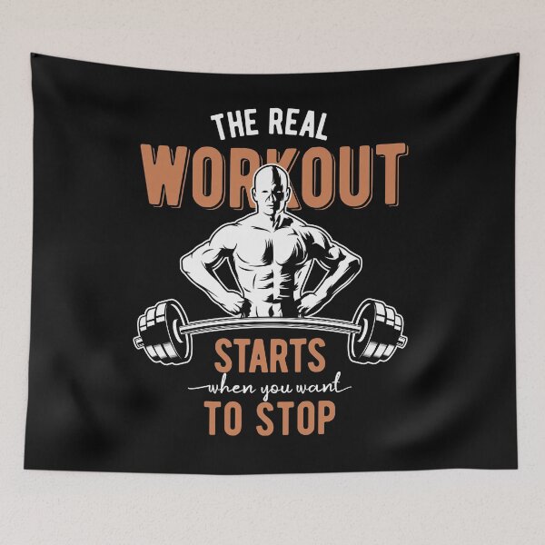 Item preview, The Real Workout Starts When You Want To Stop designed and sold by Sinfamous.