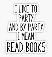Pegatina Leer libros