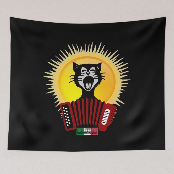 Item preview, O Sole Mio Accordion Playing Cat (My Sunshine Cat Accordionist) designed and sold by molamode.