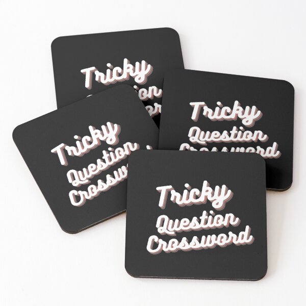 Item preview, Tricky Question Crossword , crossword lover designed and sold by ZAstore.