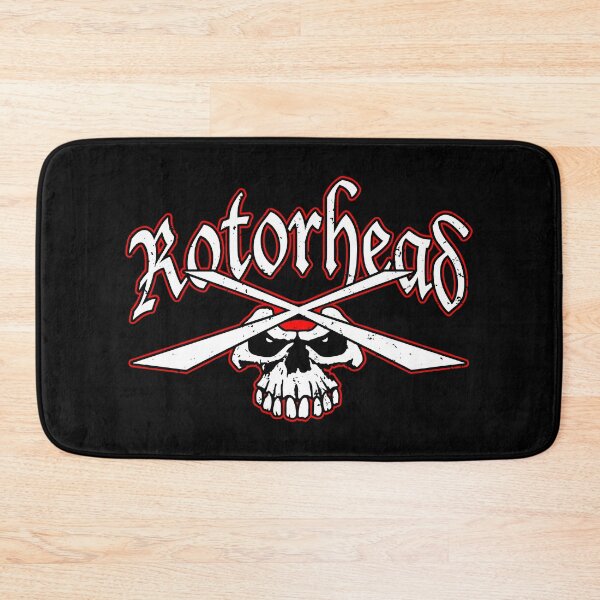 Item preview, Rotorhead Helicopter Skull Hardcore Aviation Illustration designed and sold by hobrath.