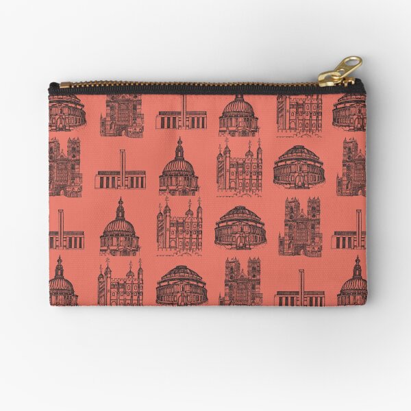 Old London Architecture (Cherry) Zipper Pouch