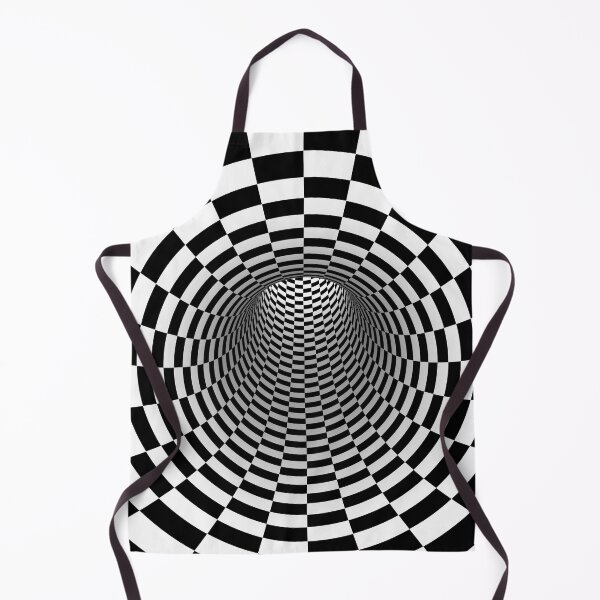 Item preview, Optical 3D Checkered Vortex illusion 3D Printed Realistic Expression Unisex Fabric Mask for all adults and children alike. Reusable Washable 2 layer Polyester Cloth designed and sold by Chi  Gardens.