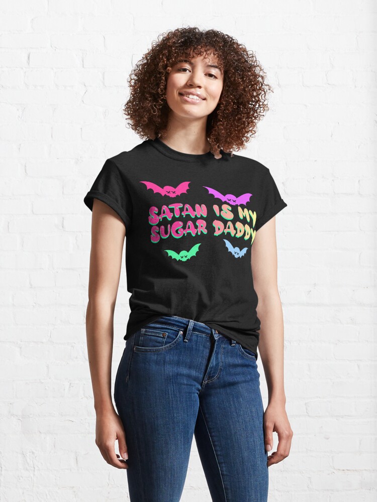 Alternate view of Pastel Goth - Satan Is My Sugar Daddy Classic T-Shirt