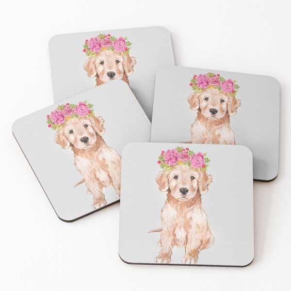 Item preview, Labrador Retriever dog with flowers pet puppy cute sweet dogs funny designed and sold by Coolstuff4you71.