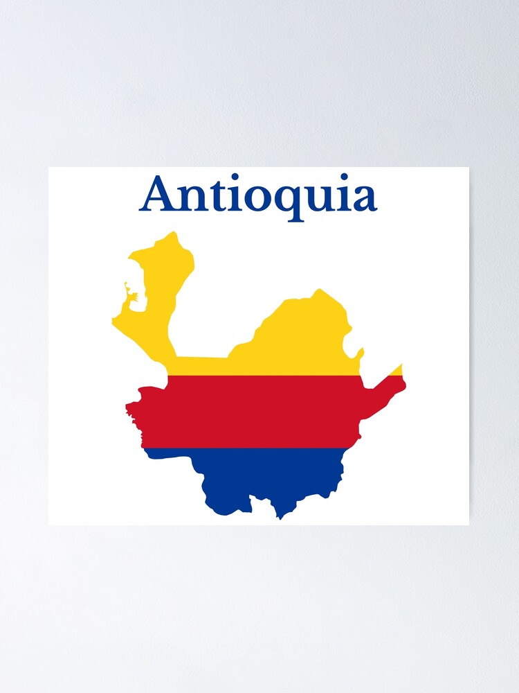 Thumbnail 1 of 3, Poster, Antioquia Department Map, Colombian Department designed and sold by marosharaf.