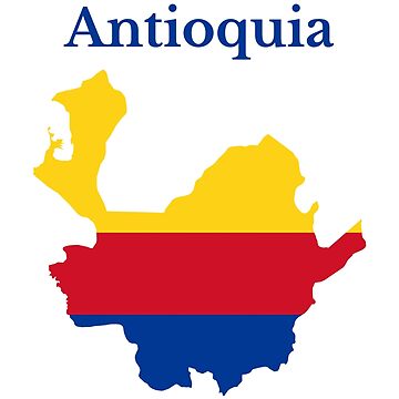 Artwork thumbnail, Antioquia Department Map, Colombian Department by marosharaf