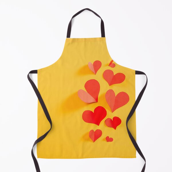 Item preview, Red and Yellow Paper Hearts Print designed and sold by RocketshSD.
