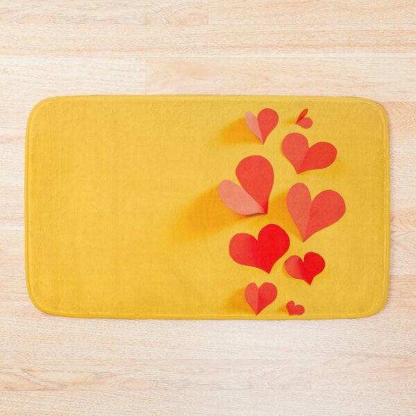 Item preview, Red and Yellow Paper Hearts Print designed and sold by RocketshSD.