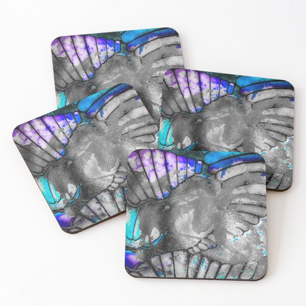 Aperçu de l'œuvre Néon Violet Bleu Aqua Tye Die Dragon créée et vendue par iamstevivaughn.