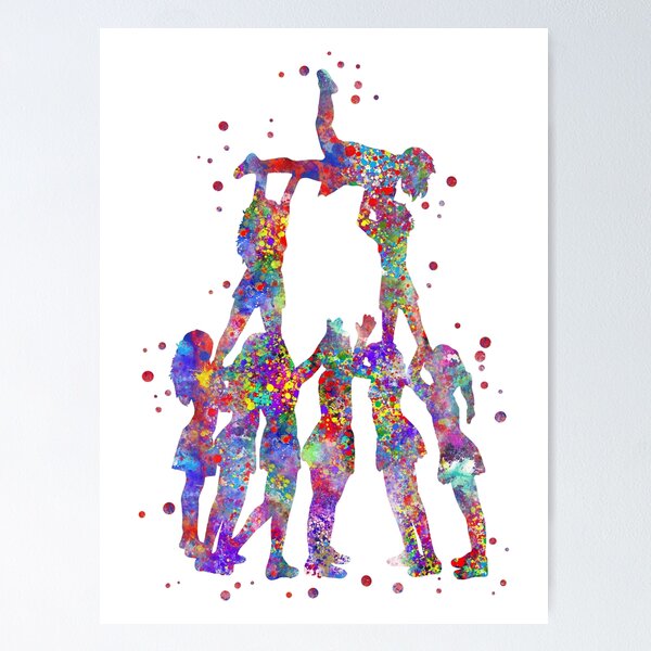 Acrobatic dance Girl Woman Valentines gift Teen girl room decor Set of  three prints Collection art posters Watercolor wall art d