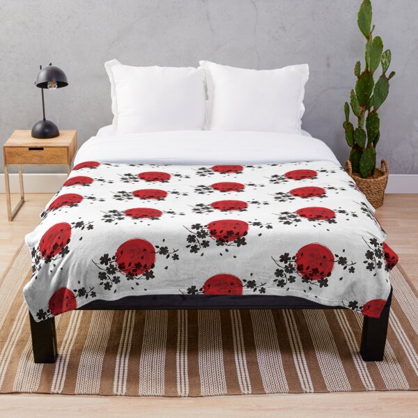 Item preview, Artistic Japanese Rising Sun and Flowers designed and sold by RajaGraphica.