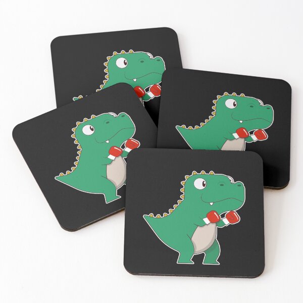 Item preview, Dinosaur at Boxing with Boxing gloves designed and sold by Snabdesign84.
