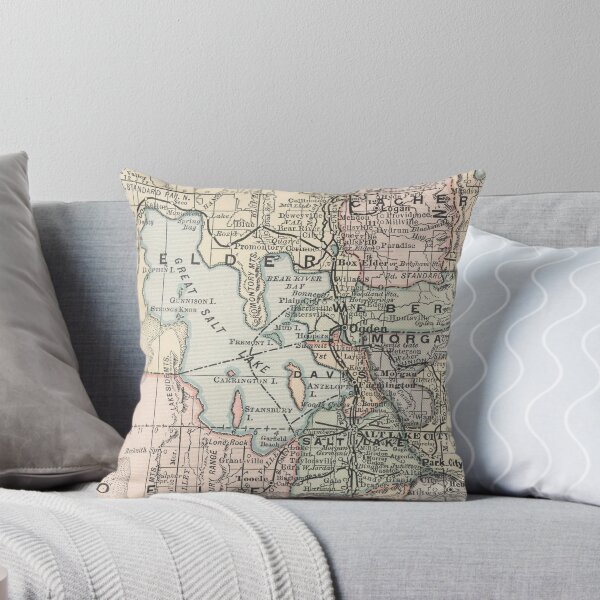 Item preview, Vintage Map of Salt Lake City (1891) designed and sold by BravuraMedia.