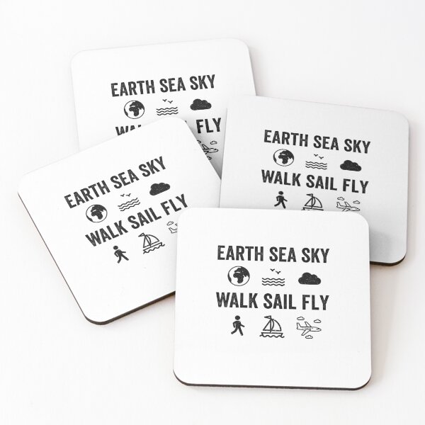 Item preview, Earth Sea Sky Walk Sail Fly. Flying and Pilot designed and sold by VFRZone.