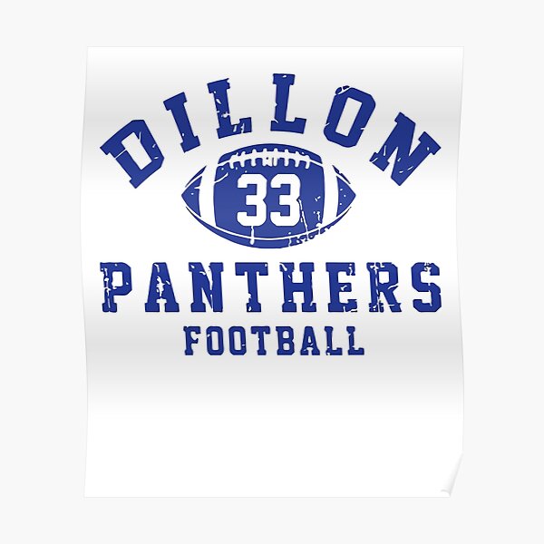 'Dillon 33 Panthers Football' Poster for Sale by marsbees