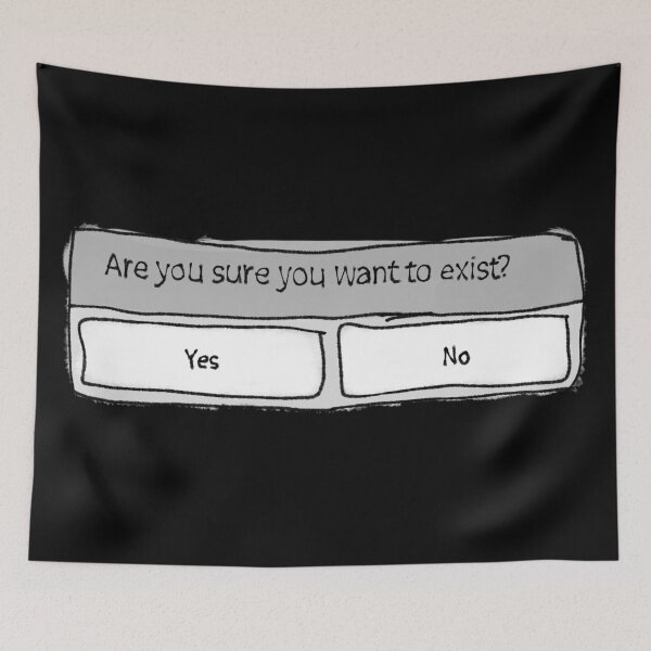 Item preview, Existential Philosophy meme drawing designed and sold by KennyLucky.