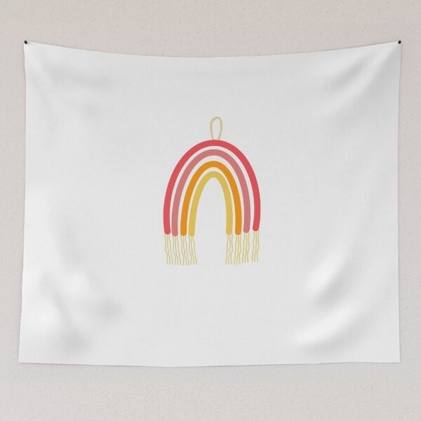 Item preview, Boho Rainbow Hanging sticker designed and sold by Beelinesdesign.