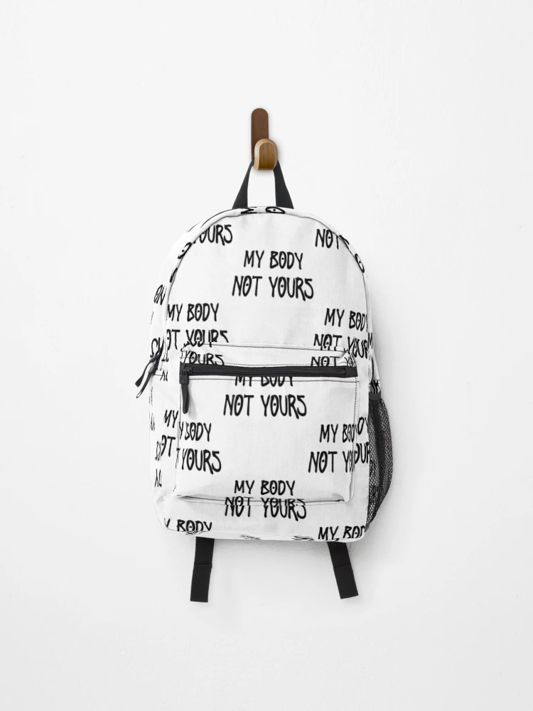Thumbnail 1 of 3, Backpack, My Body Not Yours designed and sold by RabbitLair.