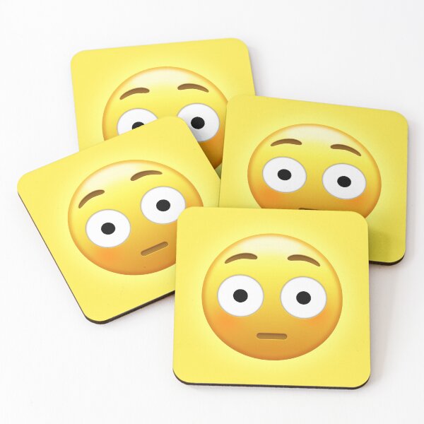 Item preview, Flushed Face Emoji | Pop Art designed and sold by williamcuccio.