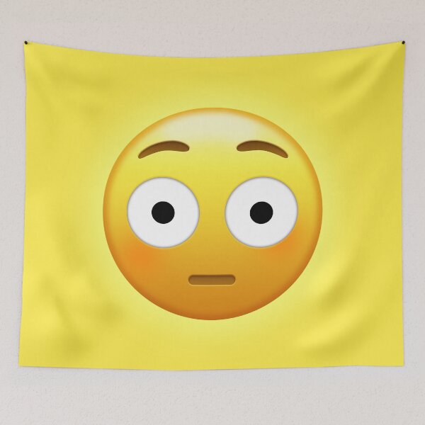 Item preview, Flushed Face Emoji | Pop Art designed and sold by williamcuccio.