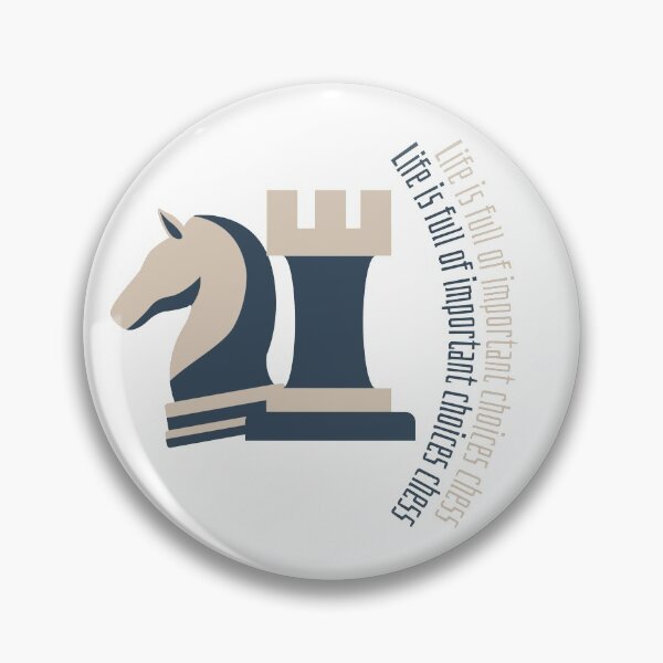 Item preview, Life is Full of Important Choices Chess designed and sold by LaylaCreator.