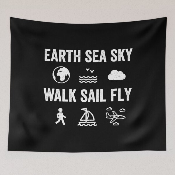 Item preview, Earth Sea Sky Walk Sail Fly. Flying and Pilot designed and sold by VFRZone.