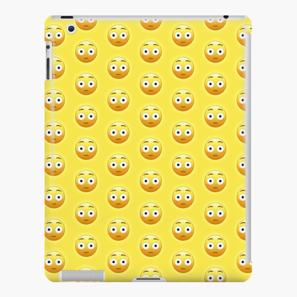 Flushed Face Emoji Pattern Pop Art Ipad Case Skin For Sale By Williamcuccio Redbubble