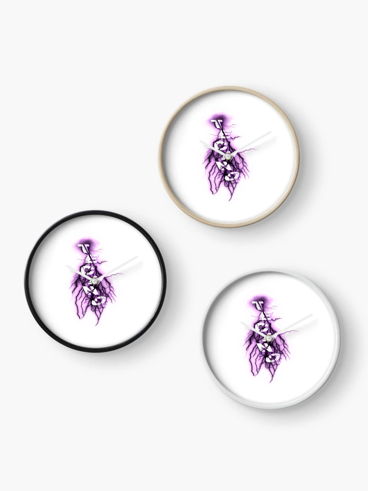 Thumbnail 3 of 4, Clock, Techno Lightning designed and sold by Express YRSLF.