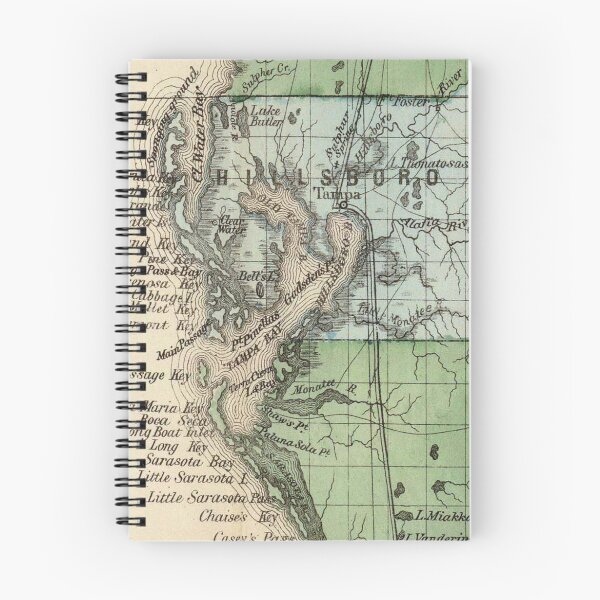 Item preview, Vintage Map of Tampa Florida (1870) designed and sold by BravuraMedia.