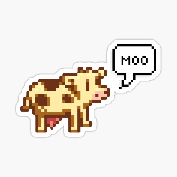 Stardew Valley Cow Sticker