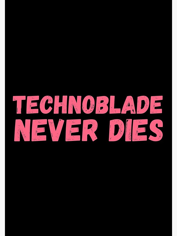 Technoblade never dies, meme Sticker for Sale by ds-4