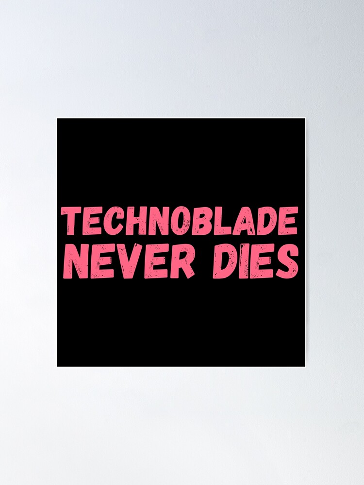 Technoblade never dies, meme Sticker for Sale by ds-4